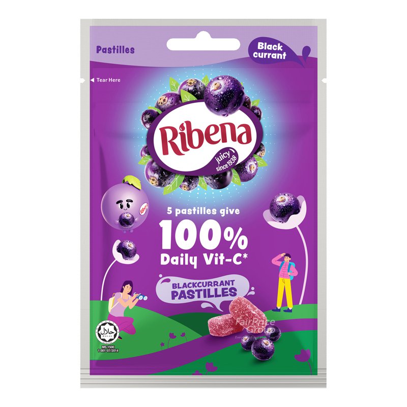 Ribena Blackcurrant Pastilles (Zipper Pack)