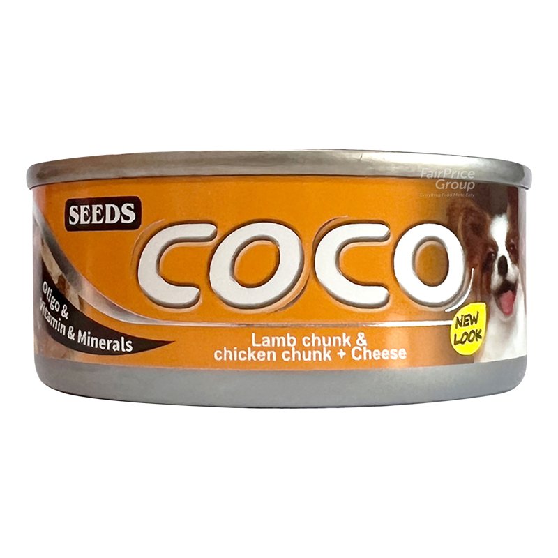 Coco Dog Can Food - Lamb Chunk & Chicken + Cheese