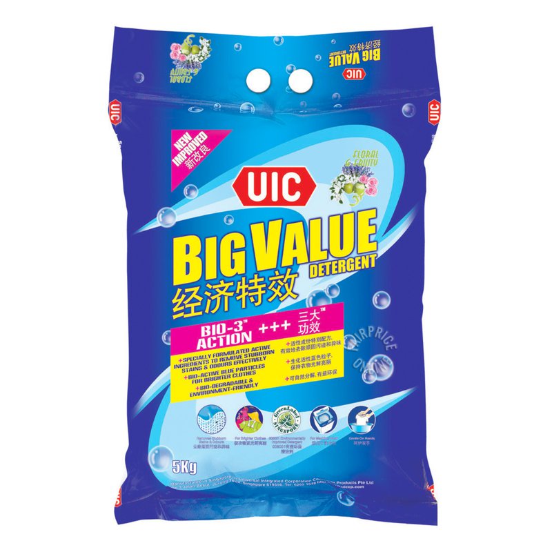 Uic Big Value Detergent Powder - Regular (Floral Fruity)