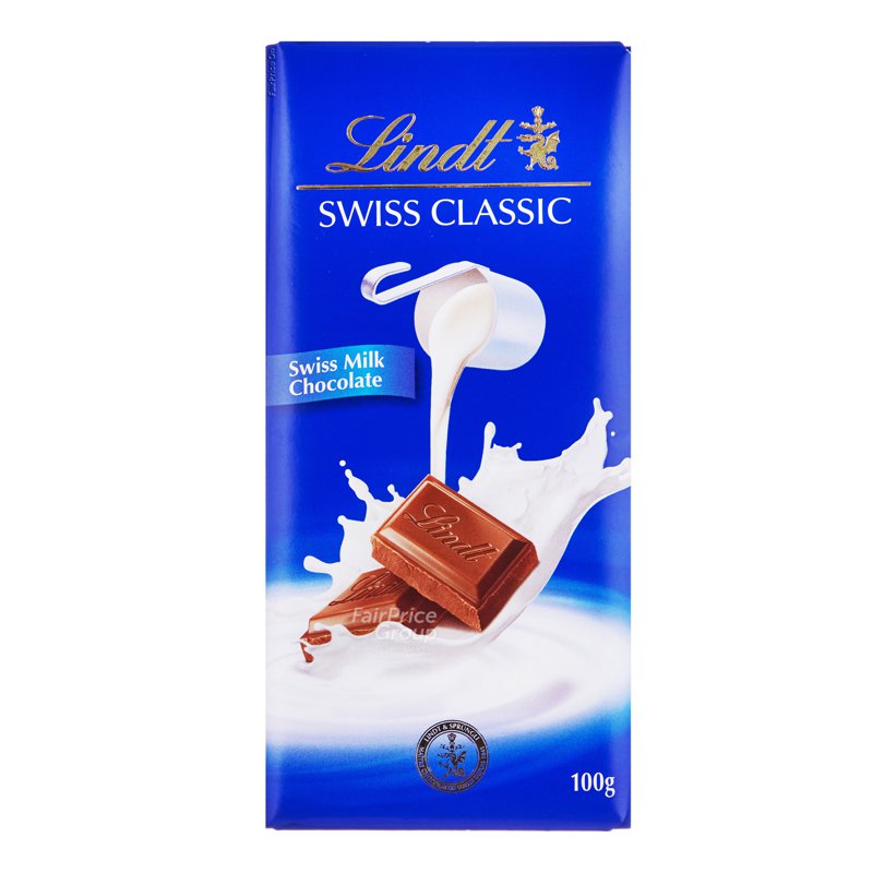 Lindt Swiss Classic Chocolate Bar - Milk 100g