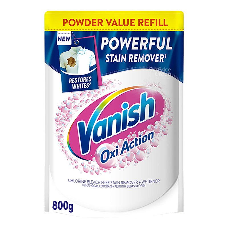 Vanish Powder Fabric Stain Remover - Oxi Action (Crystal White) 800g