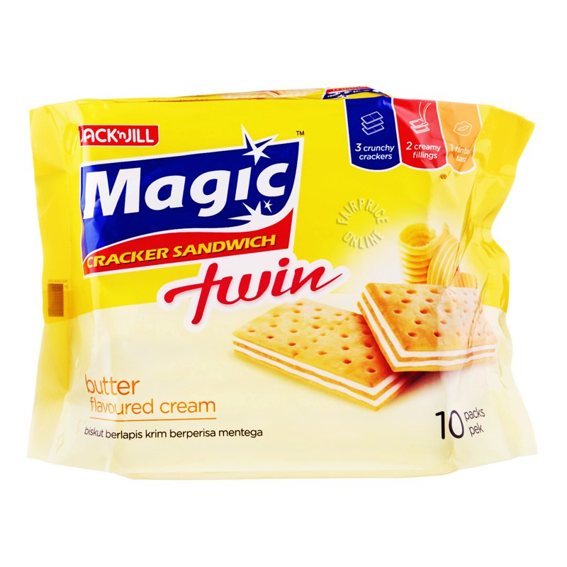 Jack & Jill Magic Twin Cream Cracker Sandwich - Butter 10 per pack