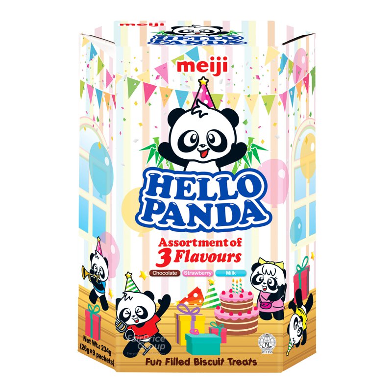 Meiji Hello Panda Biscuits - Assorted