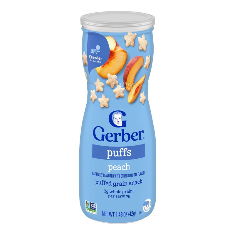 Gerber Graduates Baby Puffs - Peach