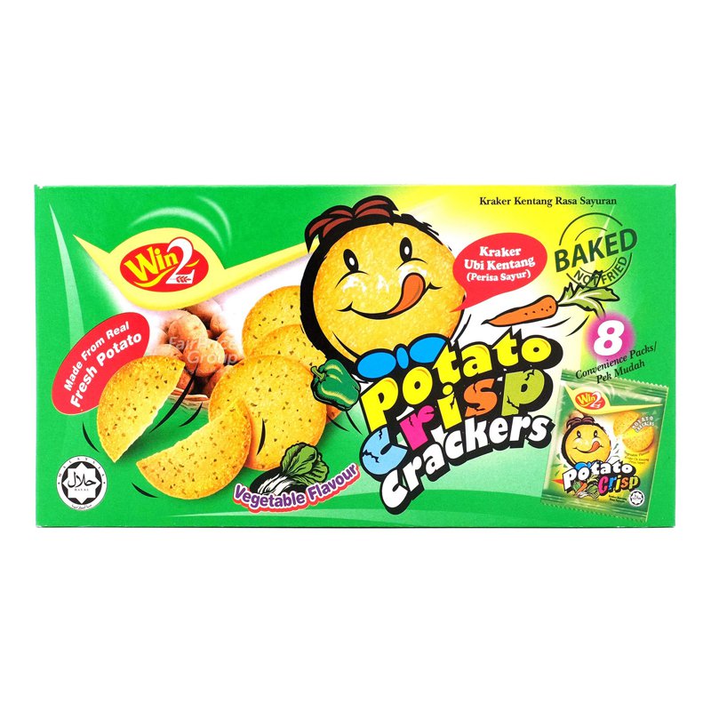 Win2 Baked Potato Crisp Crackers - Vegetable (8 per pack)