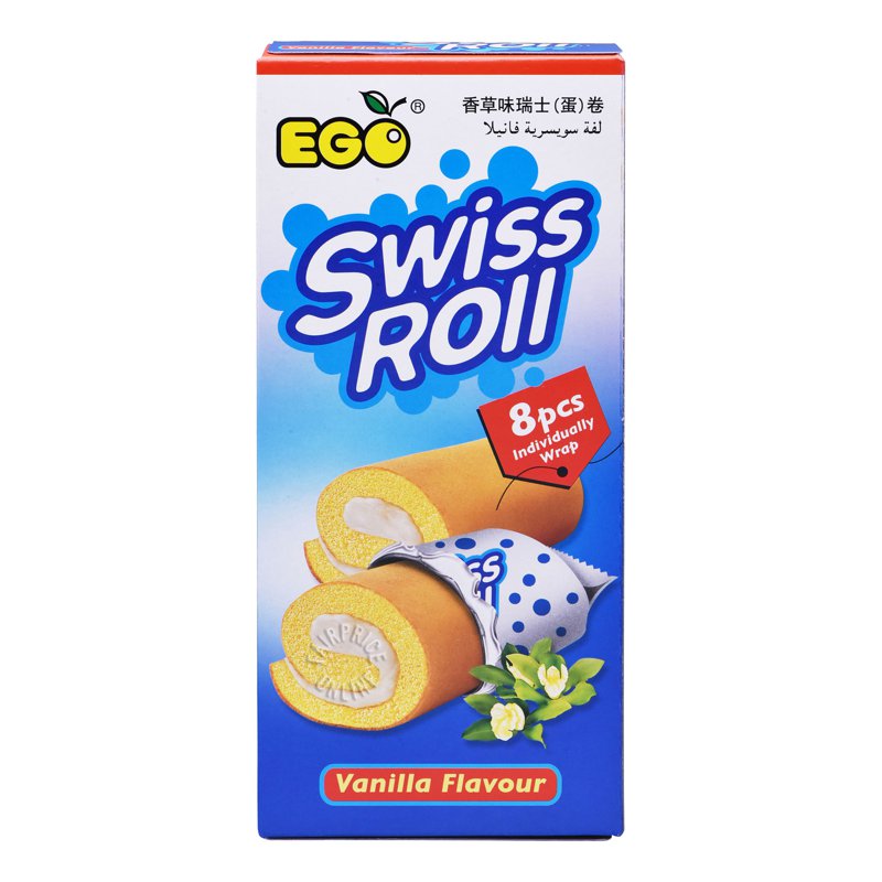 Ego Swiss Roll - Vanilla 176g (8 per pack)