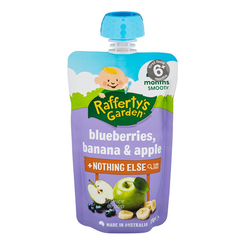 Rafferty'S Garden Baby Food - Blueberry, Banana & Apple