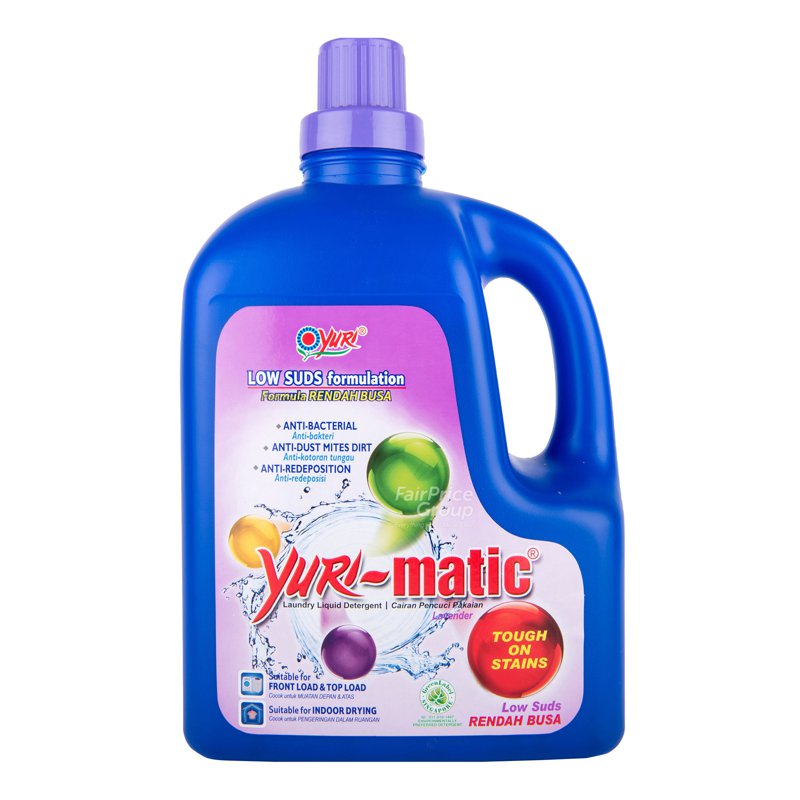 Yuri-matic Laundry Liquid Detergent - Lavender (Low Suds) 2.8kg
