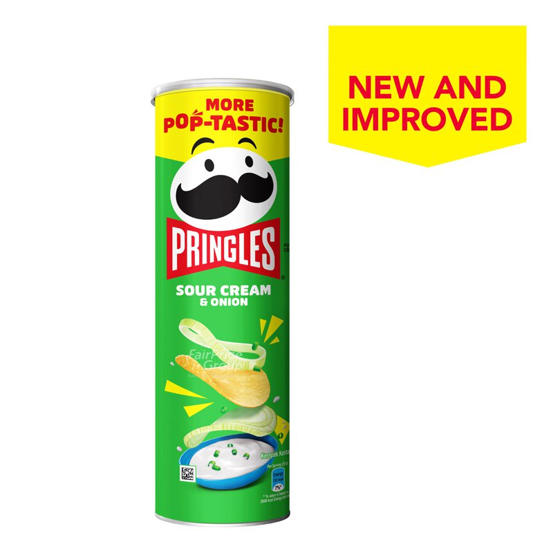 Pringles Potato Crisps - Sour Cream & Onion