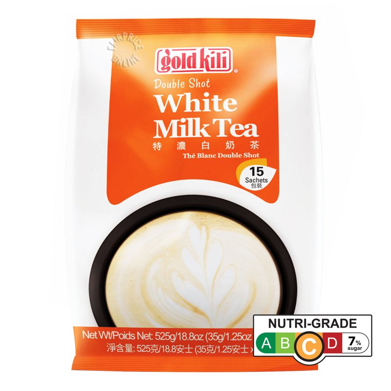 Gold Kili Premium Instant White Milk Tea - Double Shot 15 x 35g