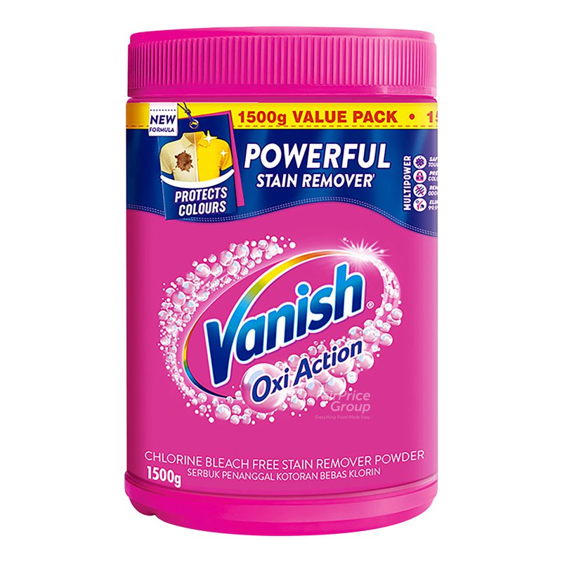 Vanish Powder Fabric Stain Remover - Oxi Action 1.5kg