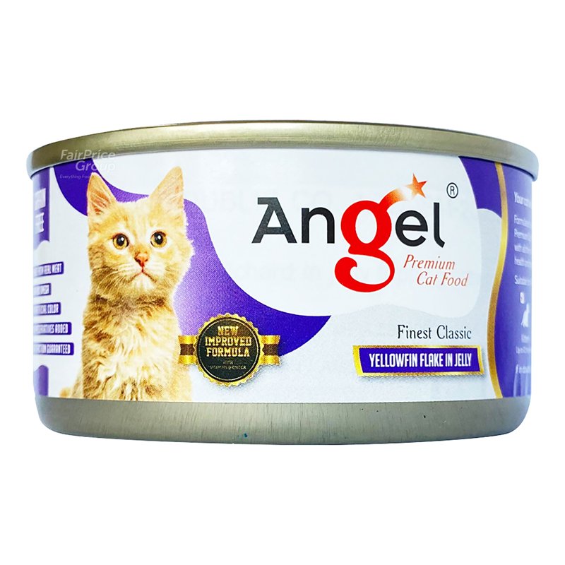 Angel Premium Cat Can Food - Yellowfin Flake in Jelly