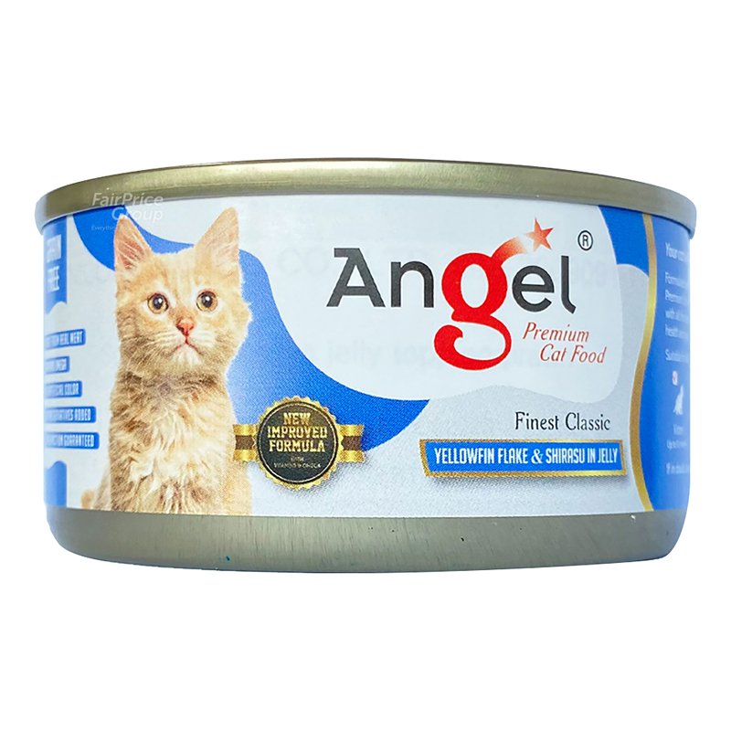 Angel Premium Cat Can Food - Yellowfin Flake in Jelly with Shirasu