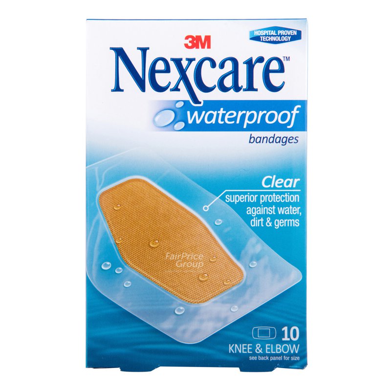 Nexcare Waterproof Bandages - Clear 10 per pack
