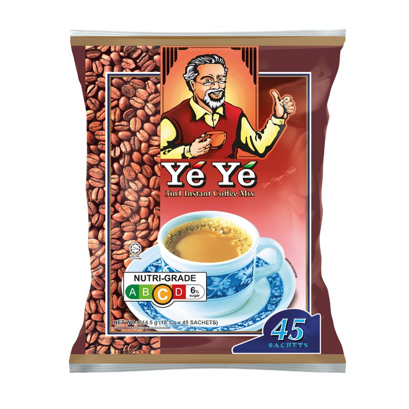 Ye Ye 3 in 1 Instant Coffee Mix - Regular