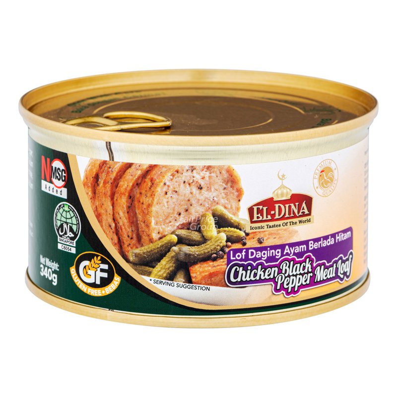 El-Dina Chicken Meat Loaf - Black Pepper