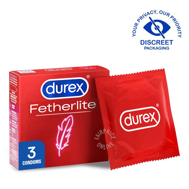 Durex Condom - Fetherlite (52.5mm) 3 per pack