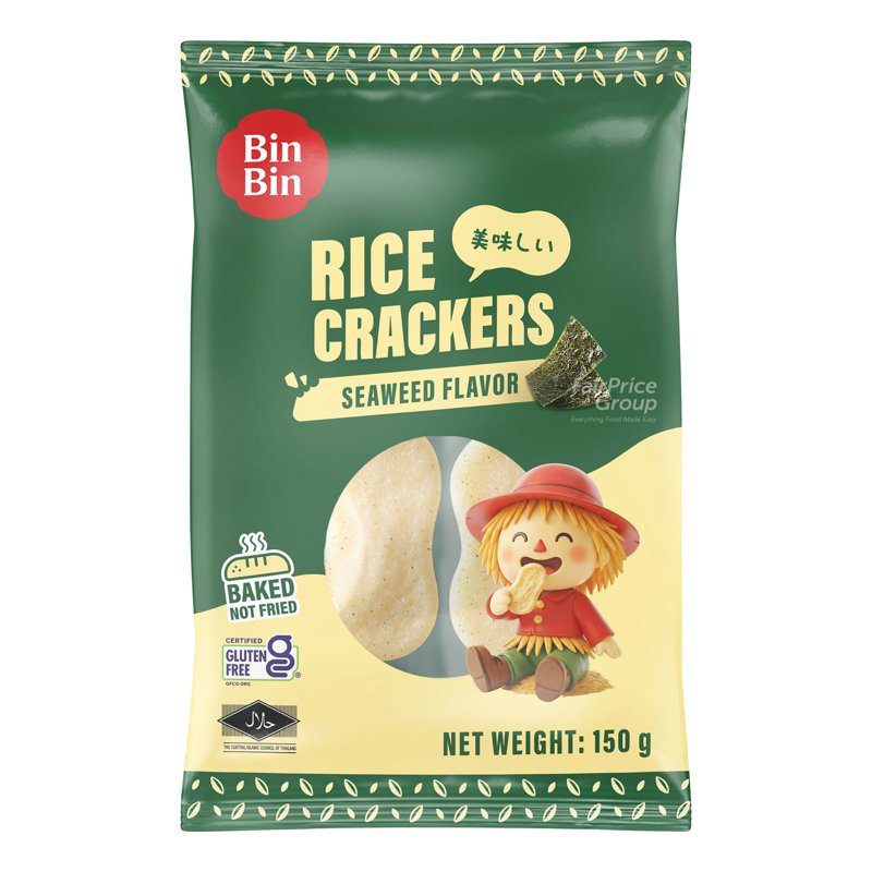 Bin Bin Rice Crackers - Seaweed