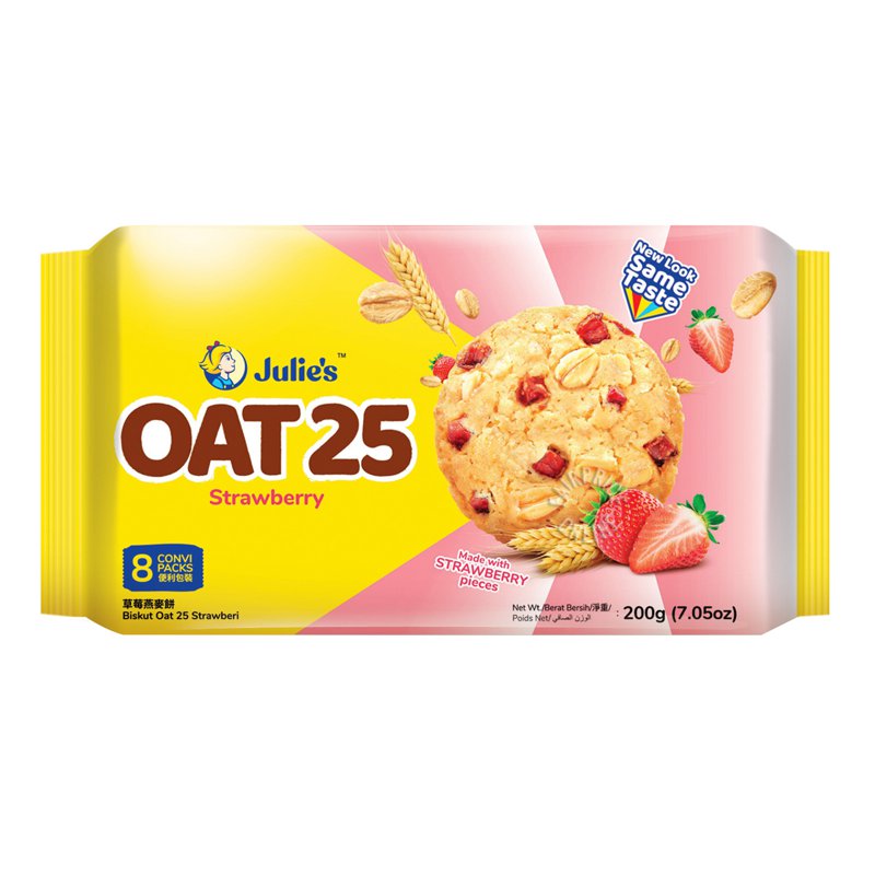 Julie's Oat 25 Cookies - Strawberry