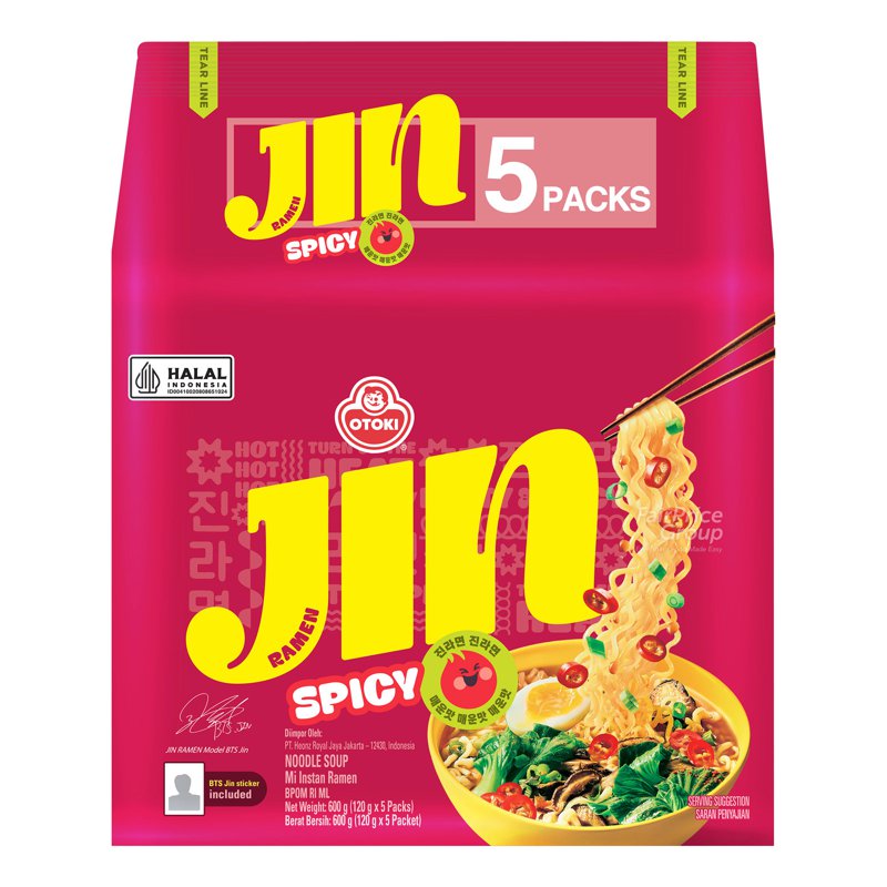 OTOKI Ottogi Korean Instant Noodle - Jin Ramen (Spicy)