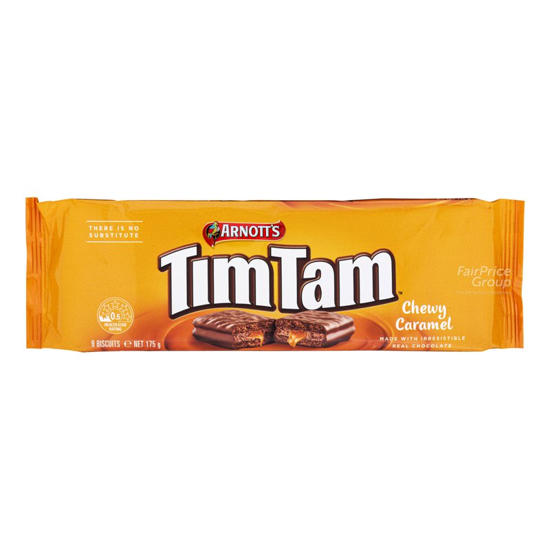 Arnott's Tim Tam Biscuits - Chewy Caramel 175g (9 per pack)