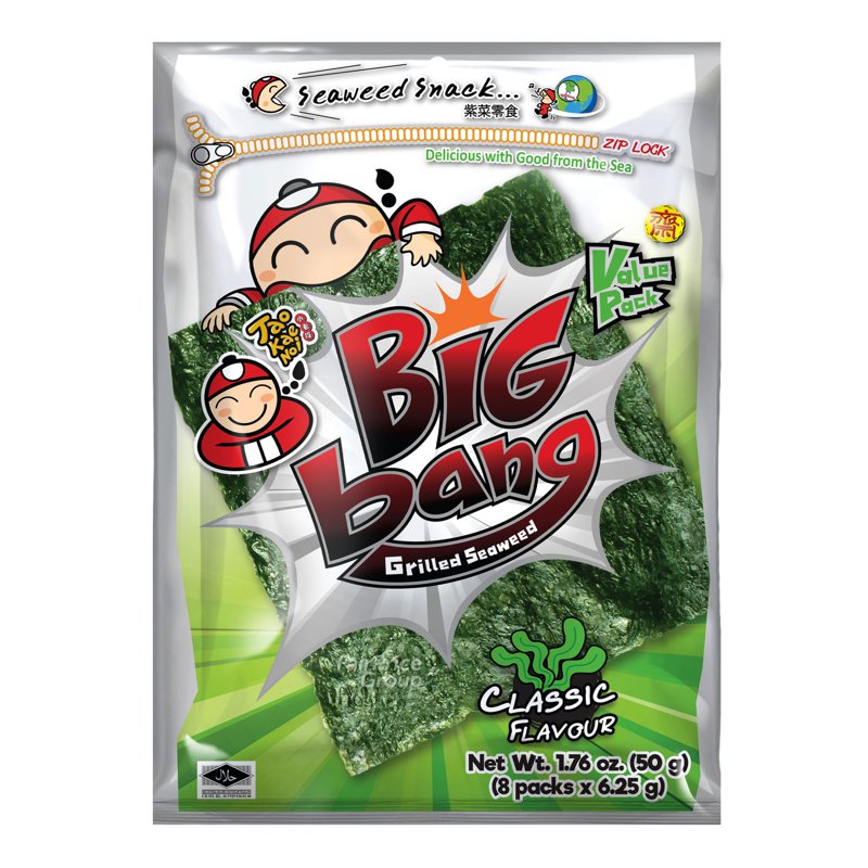 Tao Kae Noi Big Bang Grilled Seaweed - Classic 50g