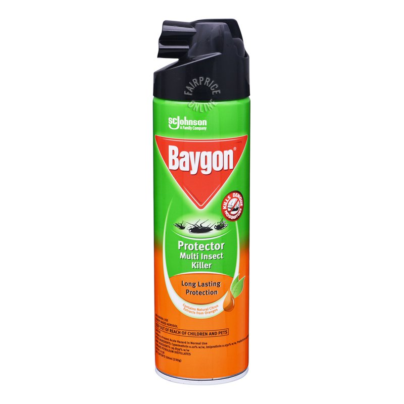 Baygon Protector Multi Insect Killer - Long Lasting Protection 500ml