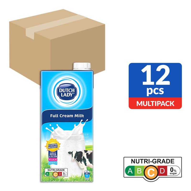 Dutch Lady Uht Milk - Full Cream (Plain) (Ctn)