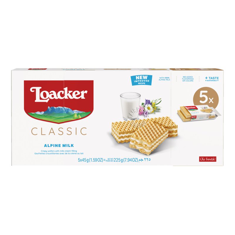 Loacker Crispy Wafers - Milk
