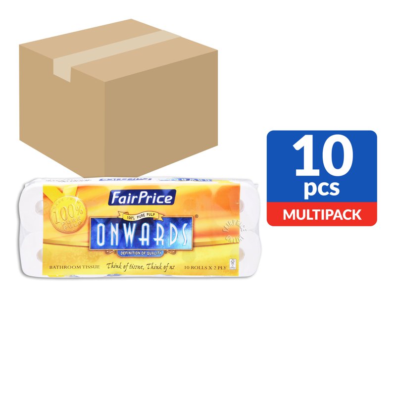 FairPrice Onwards Bathroom Tissue Roll 100 x 400 per pack