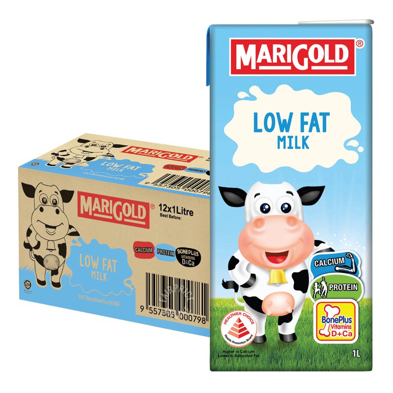 Marigold Uht Packet Milk - Low Fat (Ctn)