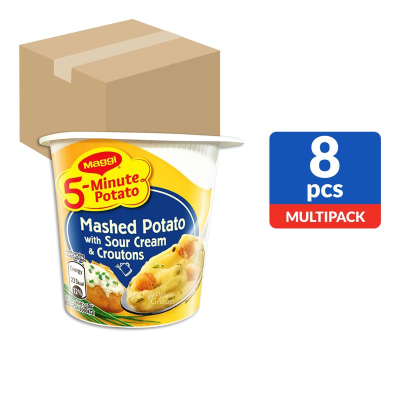 Maggi 5-Minute Instant Mashed Potato- Sour Cream & Croutons (Ctn)