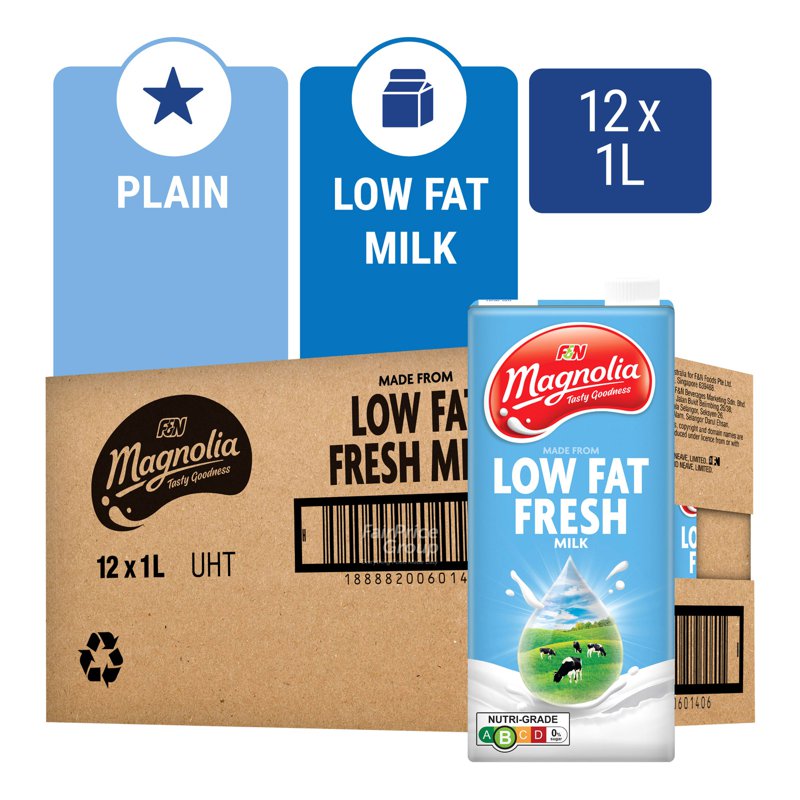 Magnolia F & N Magnolia Uht Milk - Low Fat (Ctn)