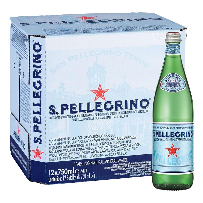 San Pellegrino Natural Mineral Bottle Water - Sparkling (Ctn)