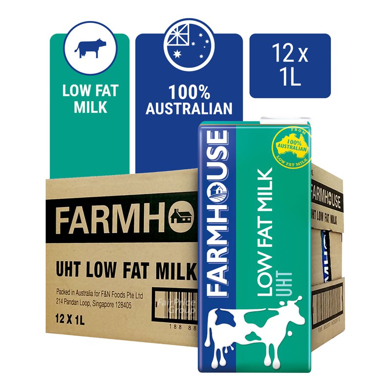 Farmhouse Uht Milk - Low Fat (Ctn)