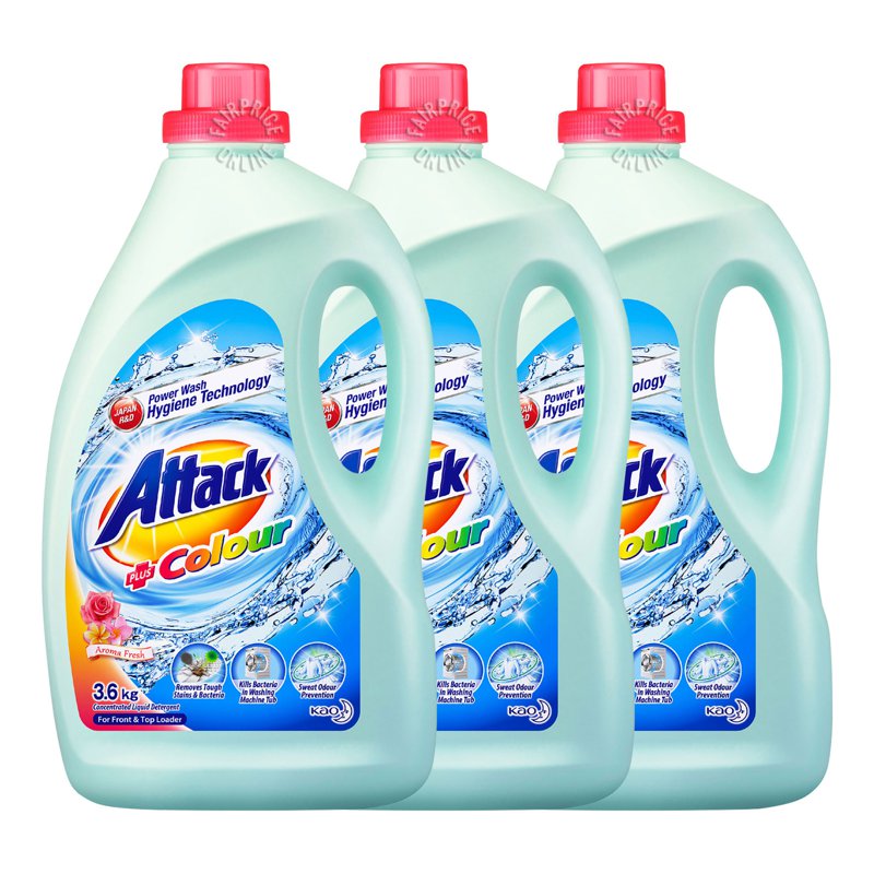 Attack Liquid Detergent - Plus Colour (Aroma Fresh) (Ctn)