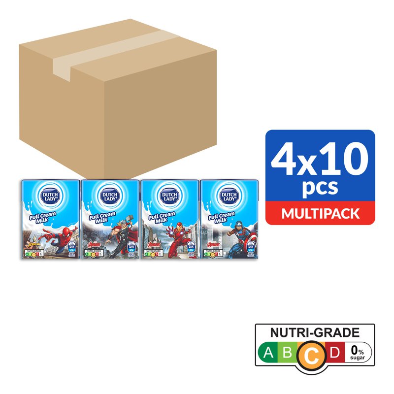 Dutch Lady Avengers Uht Kid Milk - Full Cream (Ctn)