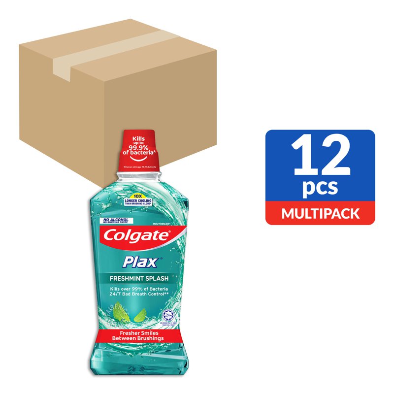 Colgate Plax Mouthwash - Freshmint Splash (Ctn)