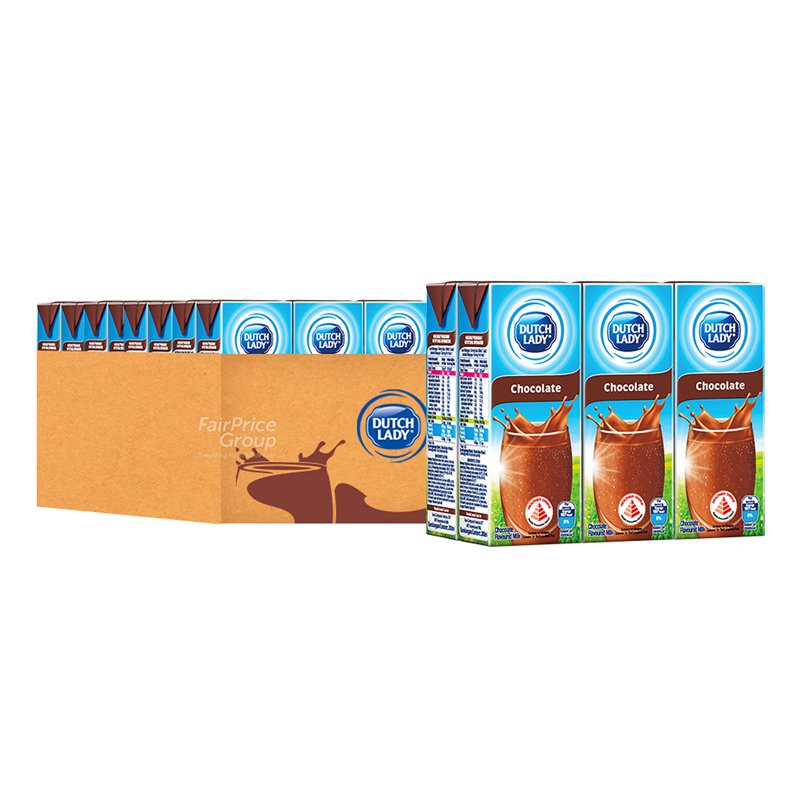 Dutch Lady Pure Farm Uht Flavoured Milk - Chocolate (Ctn)