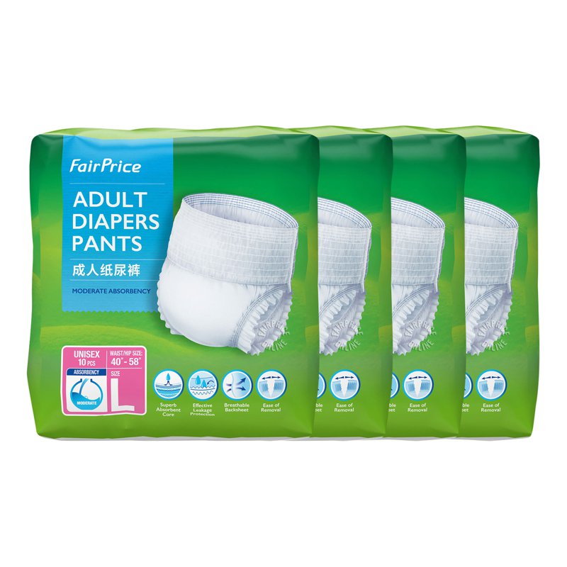 FairPrice Adult Diaper Pants - L 4 x 10 per pack (CTN)