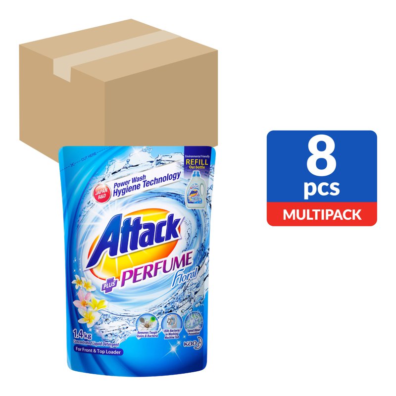 Attack Liquid Detergent Refill - Perfume (Floral) (Ctn)