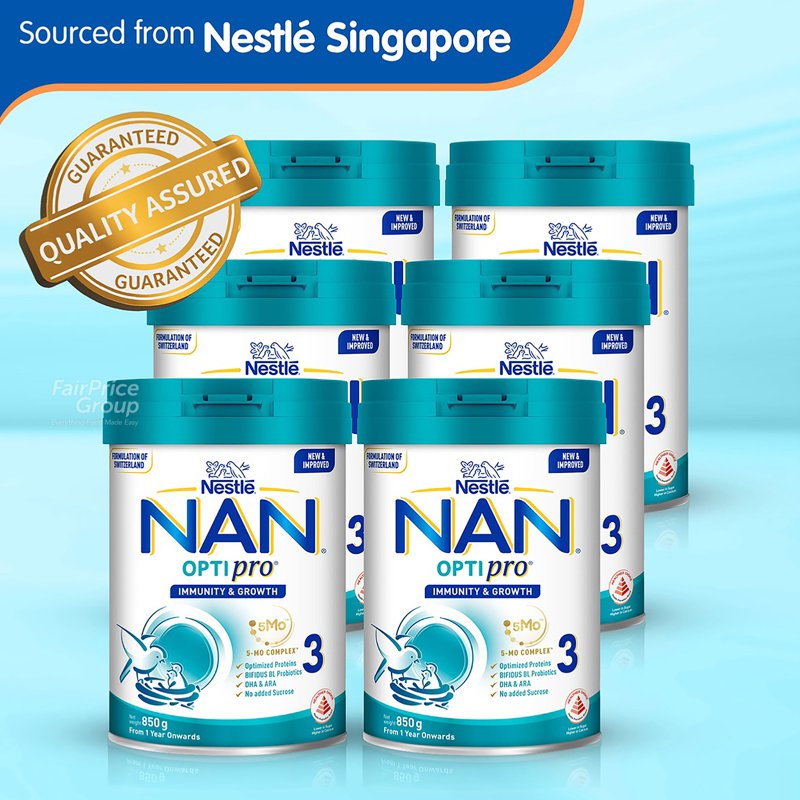 Nestle Nan Optipro Toddler Growing Up Milk (Now with 5-MO Complex) - Stage 3 (Ctn)