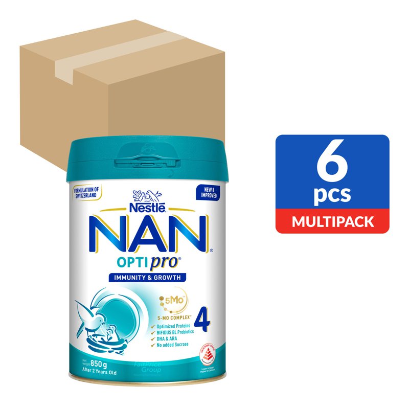 Nestle Nan Optipro Toddler Growing Up Milk (Now with 5-MO Complex) - Stage 4 (Ctn)