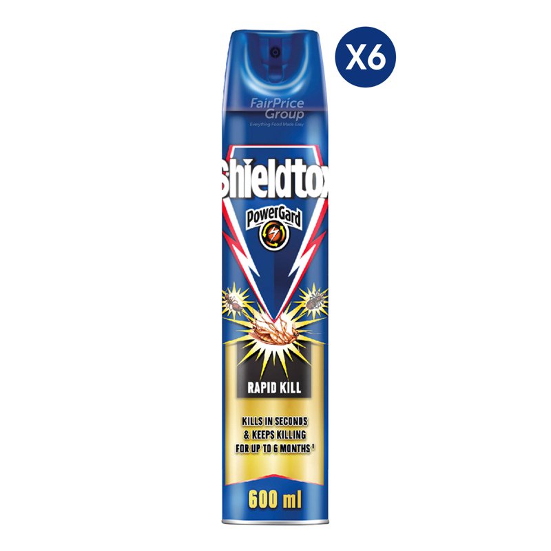 Shieldtox Rapid Insect Killer Spray - Powergard 6 per pack (CTN)