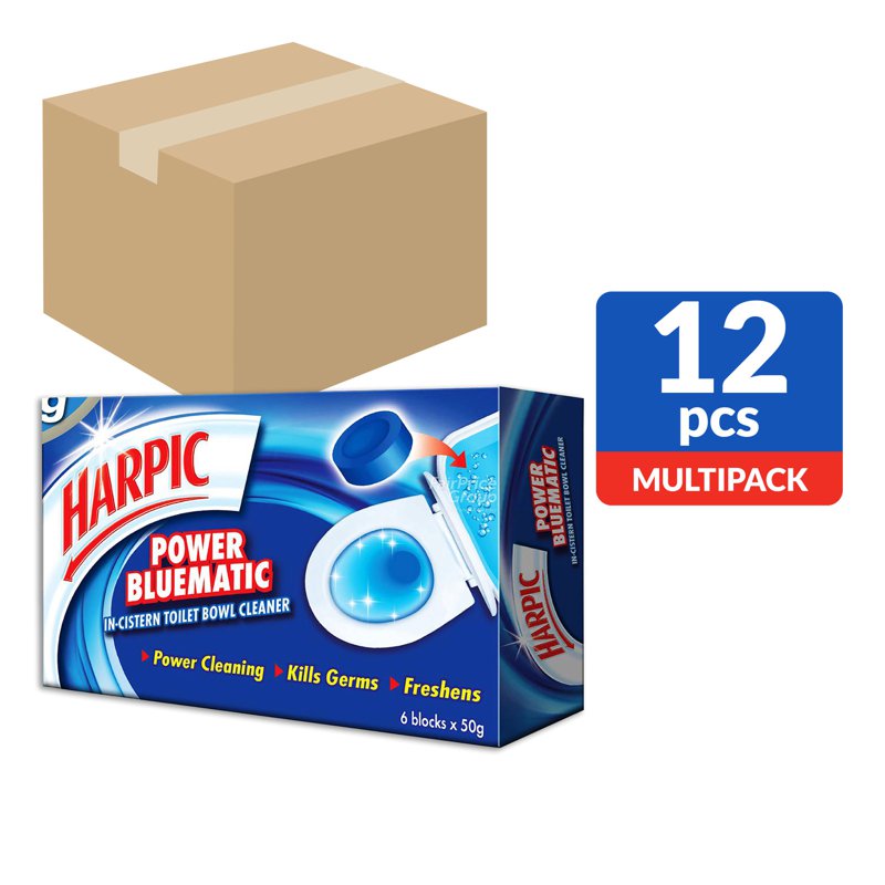 Harpic Toilet Bowl Cleaner - Power Bluematic 12 per pack (CTN)