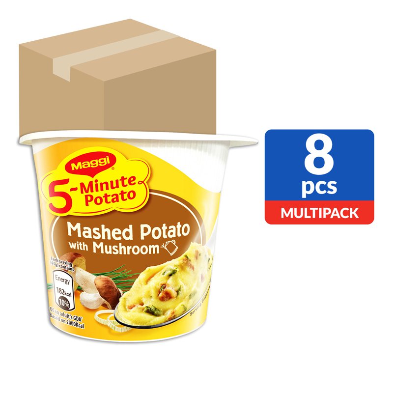 Maggi 5-Minute Instant Mashed Potato - Mushroom (Ctn)