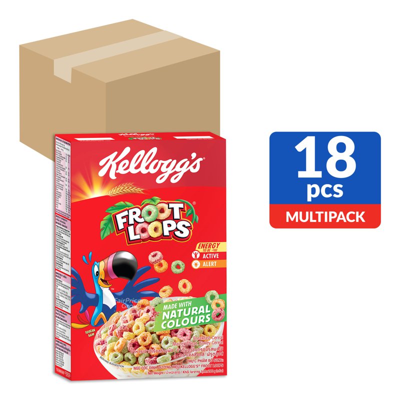 Kellogg's Cereal - Froot Loops 18 x 285g (CTN)