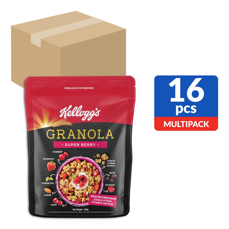 Kellogg's Granola - Super Berry 16 x 350g (CTN)