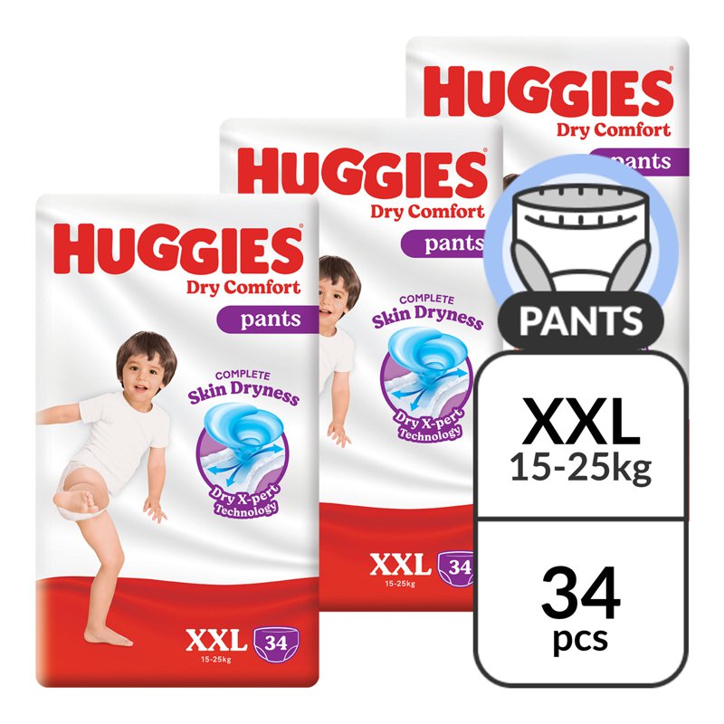 Huggies Dry Comfort Diapers Pants (CTN)