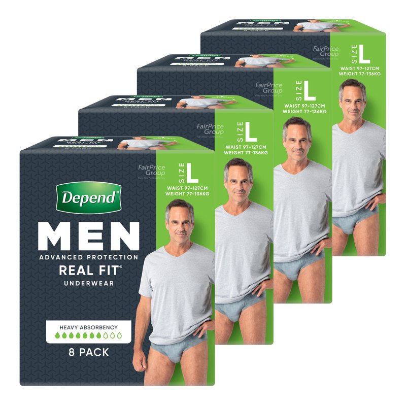 Depend Real-Fit Underwear For Men